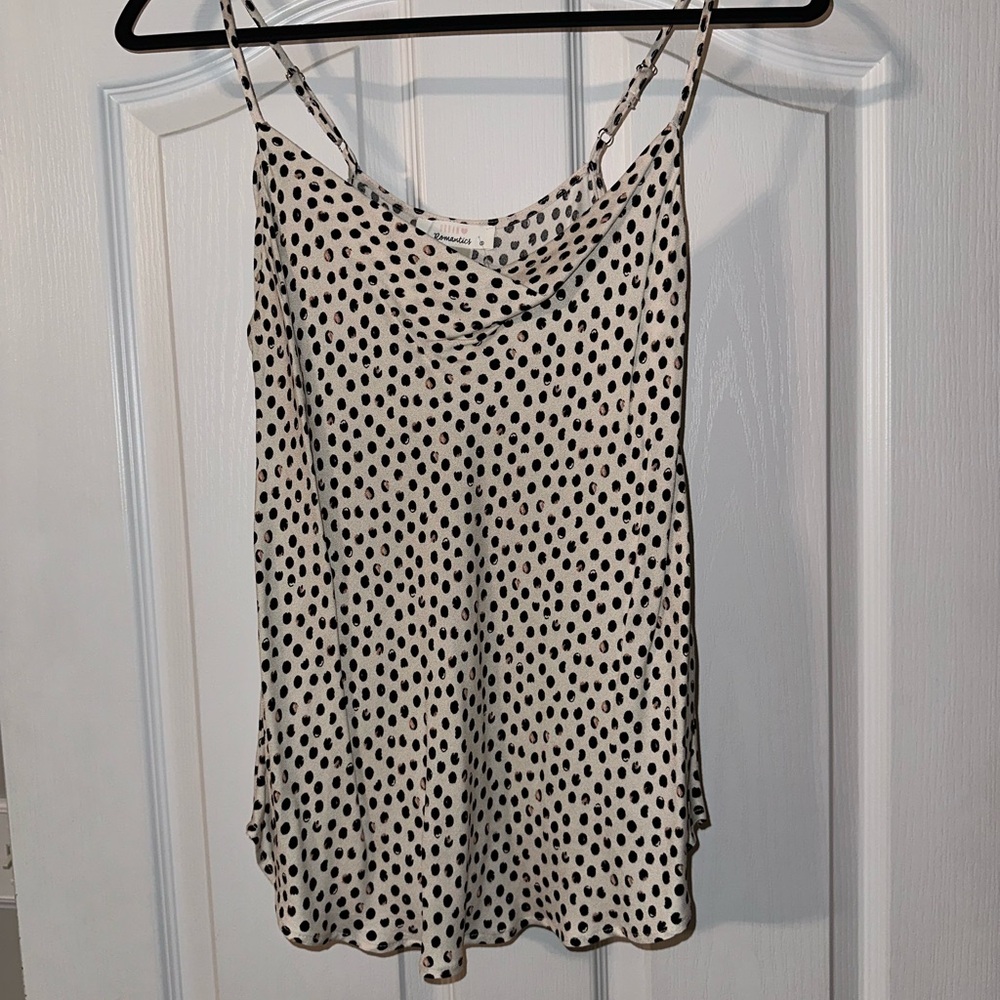 URBAN Romantics Black and White Sleeveless Top